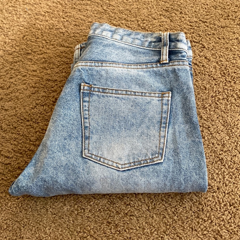 John Galt Light Denim, Straight Leg Jeans, Medium